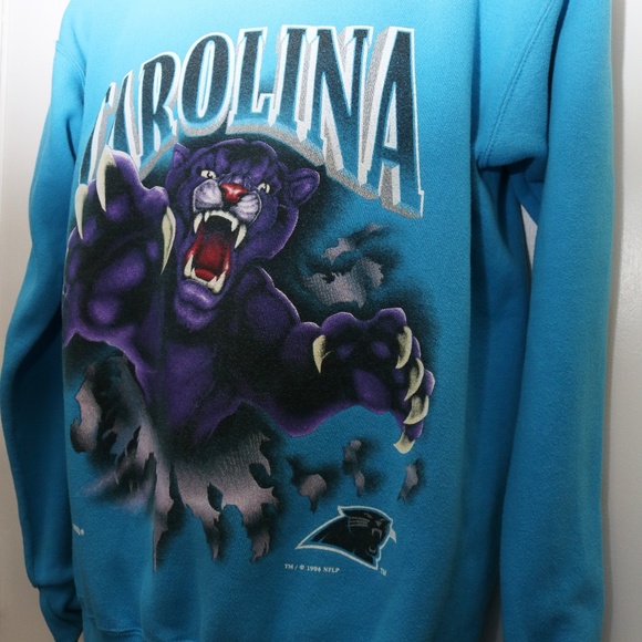 1994 Vintage Nutmeg "CAROLINA PANTHERS" Sweatshirt - Picture 2 of 6